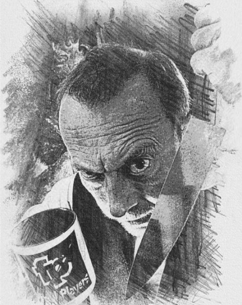 man with knife
